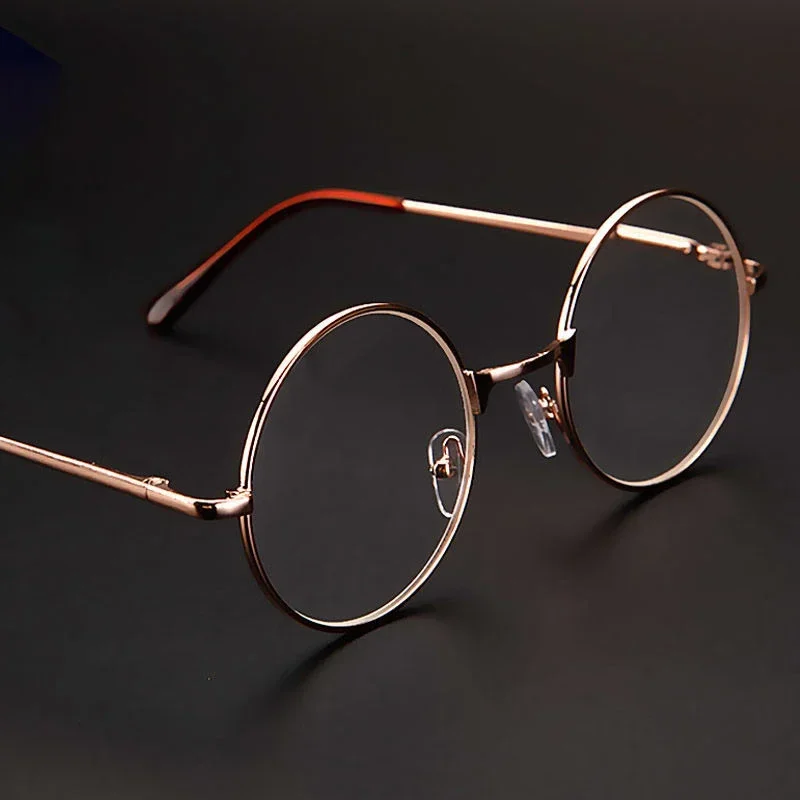 +1.0~+4.00 Retro metalowa okrągła ramka obręcz męskie damskie damskie okulary do czytania niebieskie światło okulary wiosenne nogi okularów