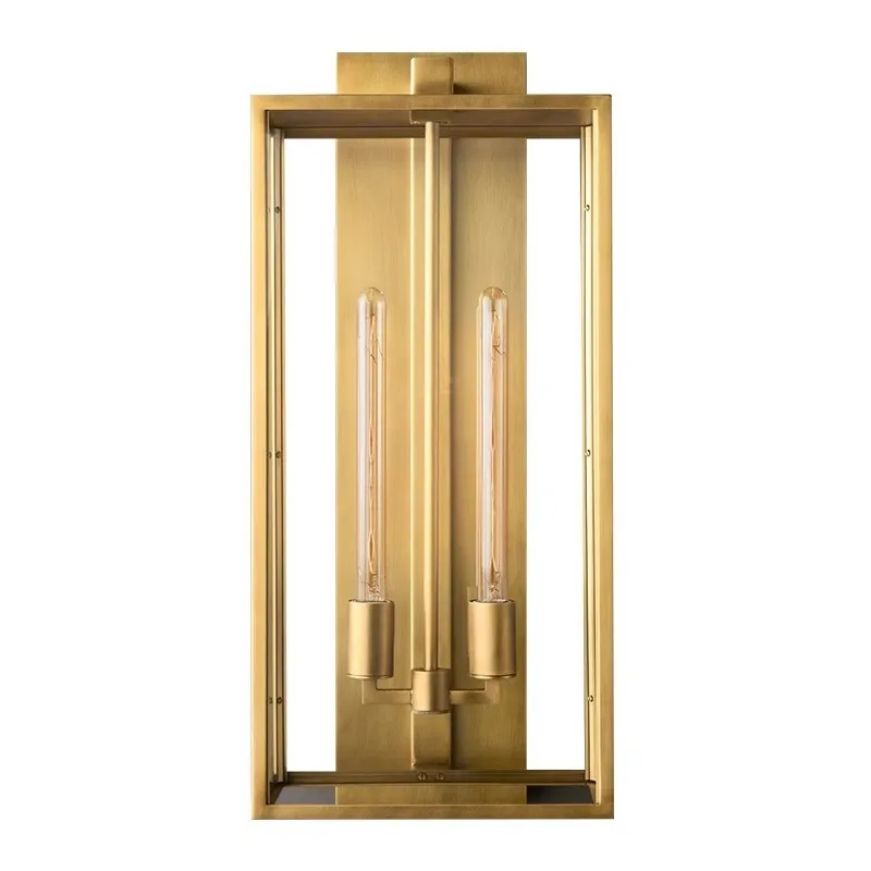 الحديثة العتيقة في الهواء الطلق الجدار مصباح ضوء الباعثة للضوء ديود الفولاذ المقاوم للصدأ مقاوم للماء الزجاج العتيقة نمط مصباح الجدار في الهواء الطلق