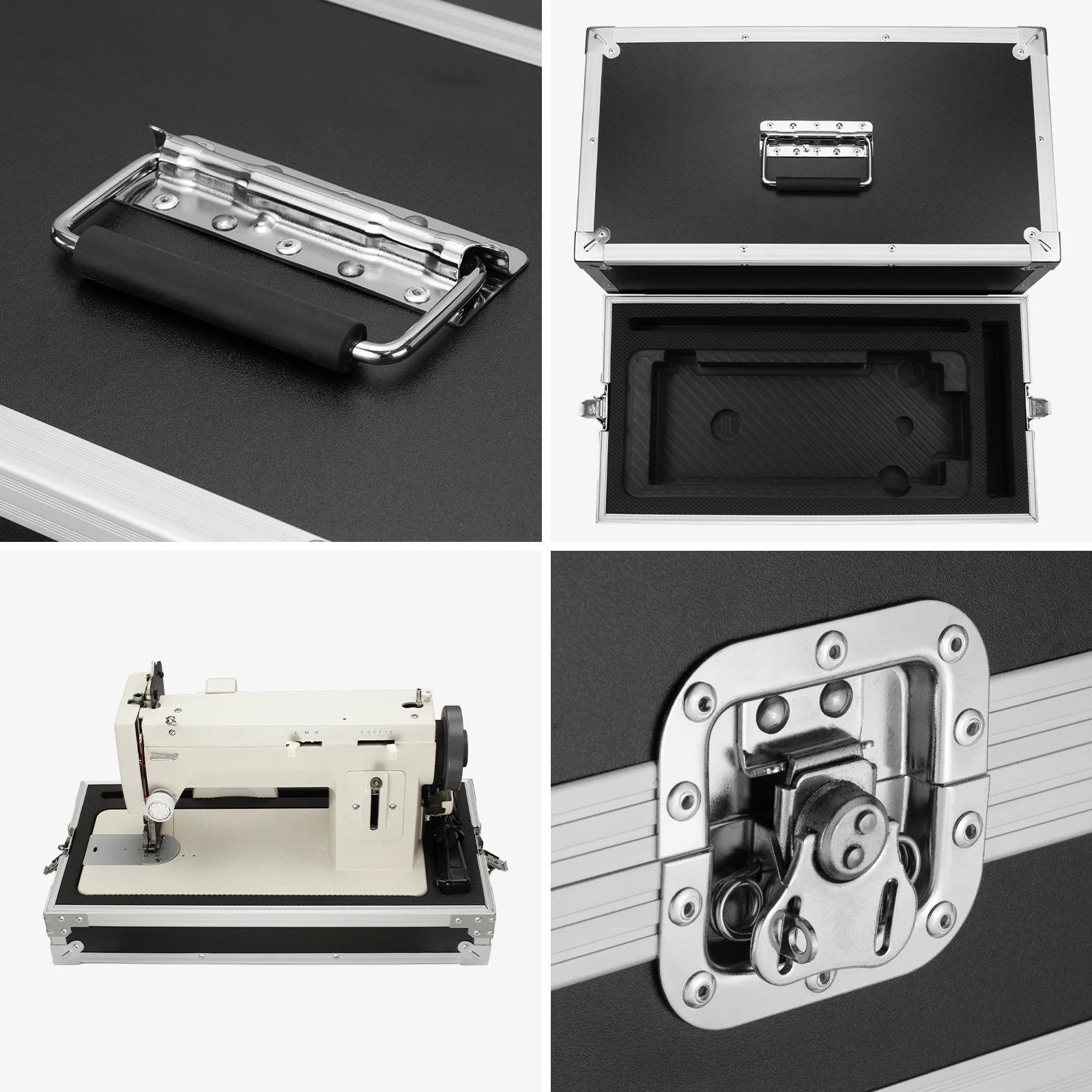 Custom Hot Sale Portable Universal Tote Flight Case Sewing Machine 306 309 Carrying Case Aluminum Alloy