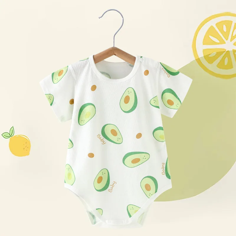 Newborn Unisex Baby clothing Cute Fruits Prints Kids Clothes Super Soft Summer Infant Rompers outfits jumpsuits For Bebe 0-1 yrs