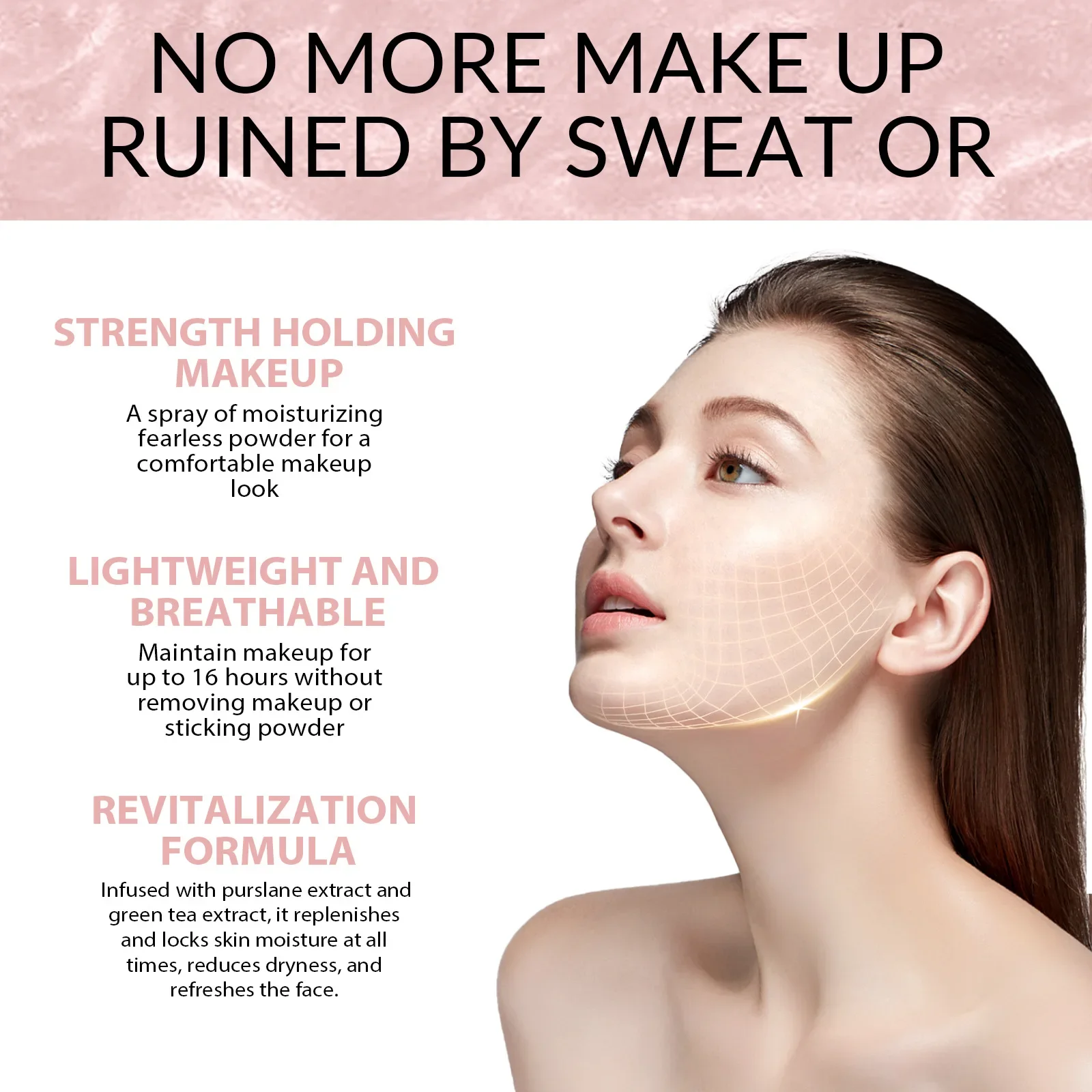 120ml Makeup Mist Spray Lightweight Waterproof Sweat-Proof Not Easy To Makeup Moisturizing Skin Primers Moisturizing Spray