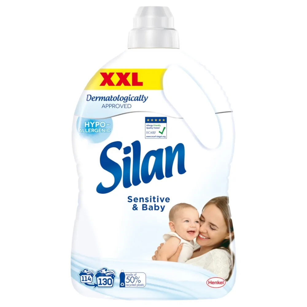 Fabric softener SILAN Sensitive & Baby 130 wash 2.86l