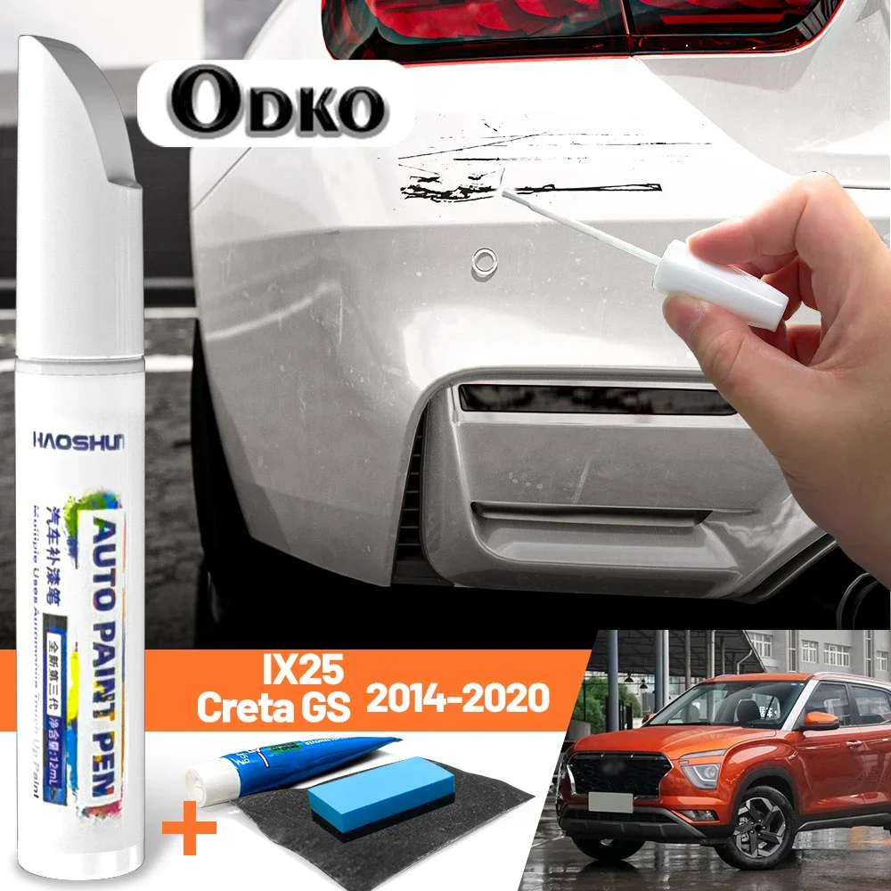 Car Paint Pen Paint Care Scratch Repair Wax Painting Scratch Remover For Hyundai IX25 Creta GS MK1 2014-2020 2015 2016 2017