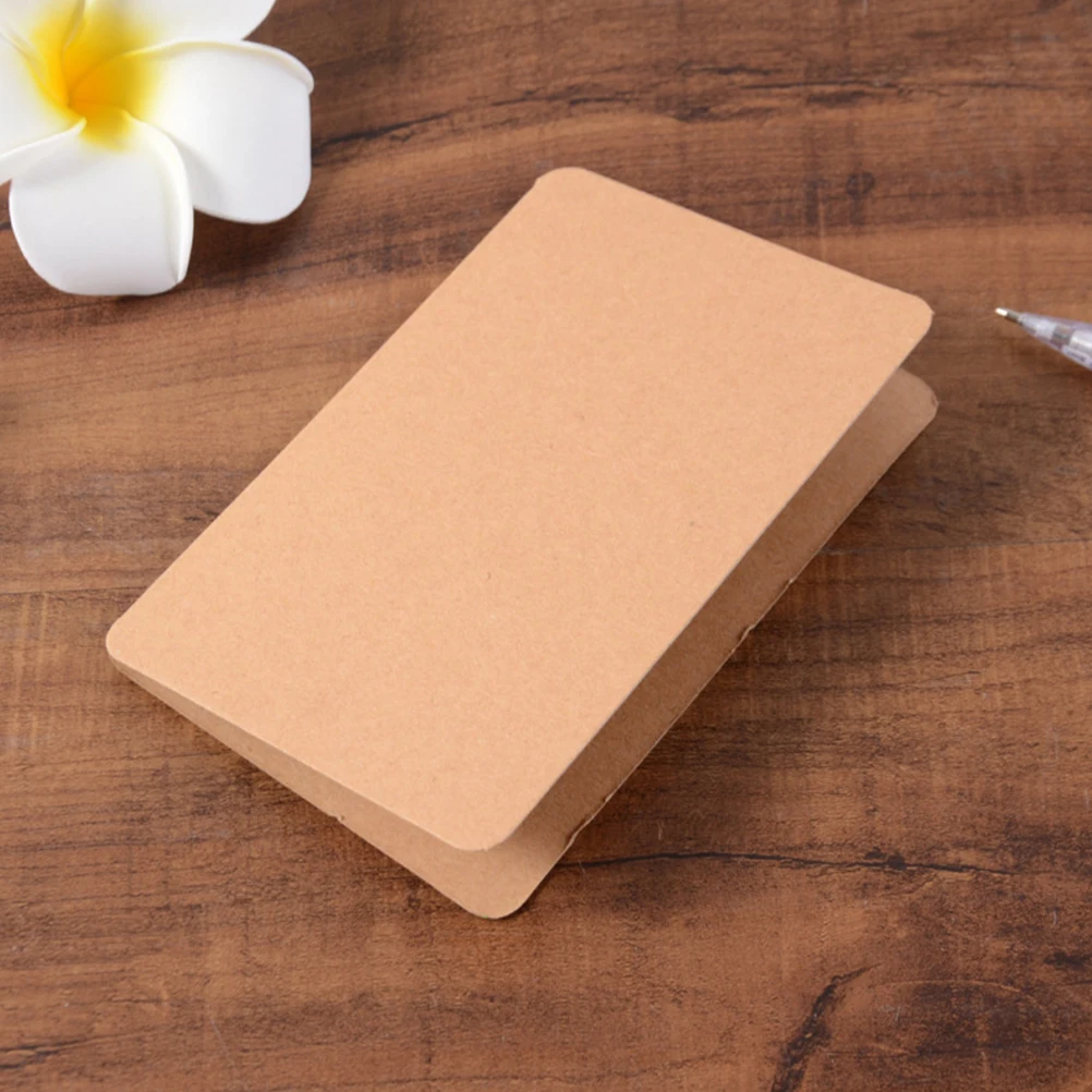 

100 Pcs White DIY Party Kraft Paper Festival Blessing Holiday Diy Blank Blessing Gift Cards Folding Party Cards