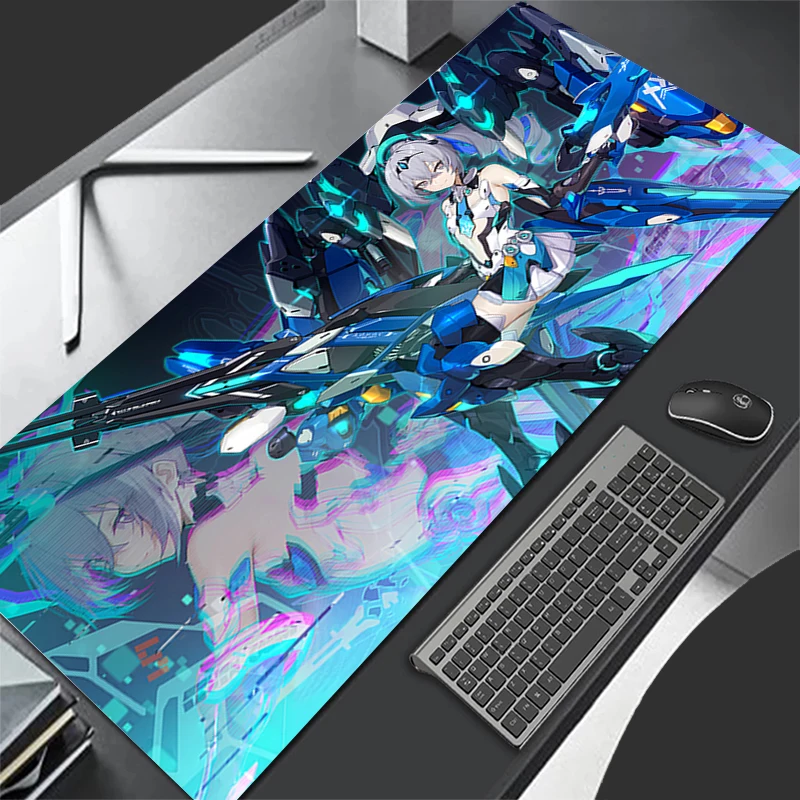 Mousepad Computer Gaming Accessories Cartoon Keyboard Pad Office PC H-honkai Impact 3 Rubber Mouse Pad Decoracion Desk Mouse Mat