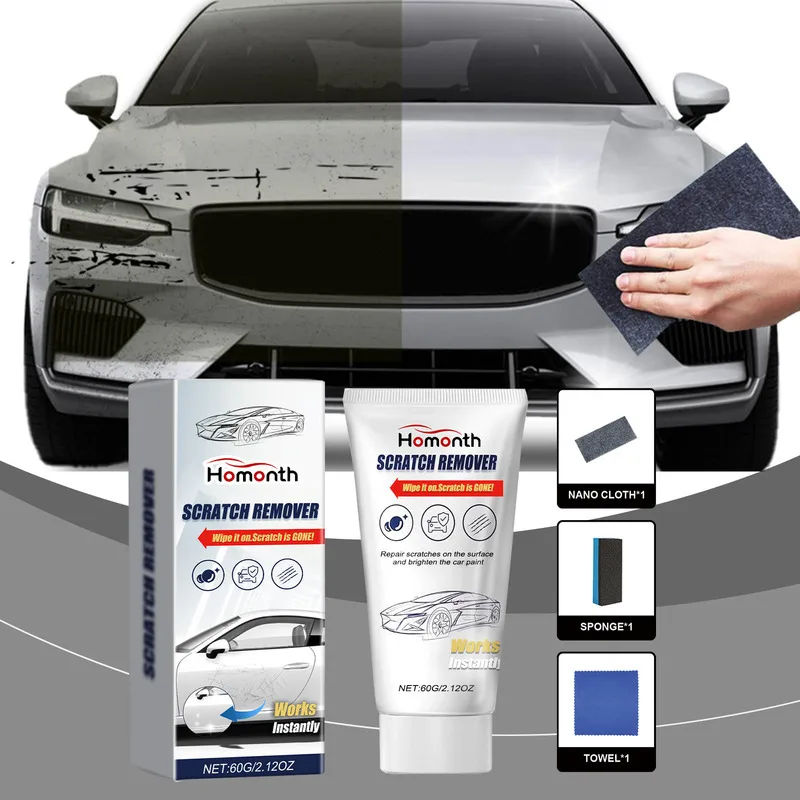 

Car Body Scratch Repair Kit With Polishing Cloth Cleaning Tools Fixes Scratches Enhances Car Paint Shine Vehicle Maintenance