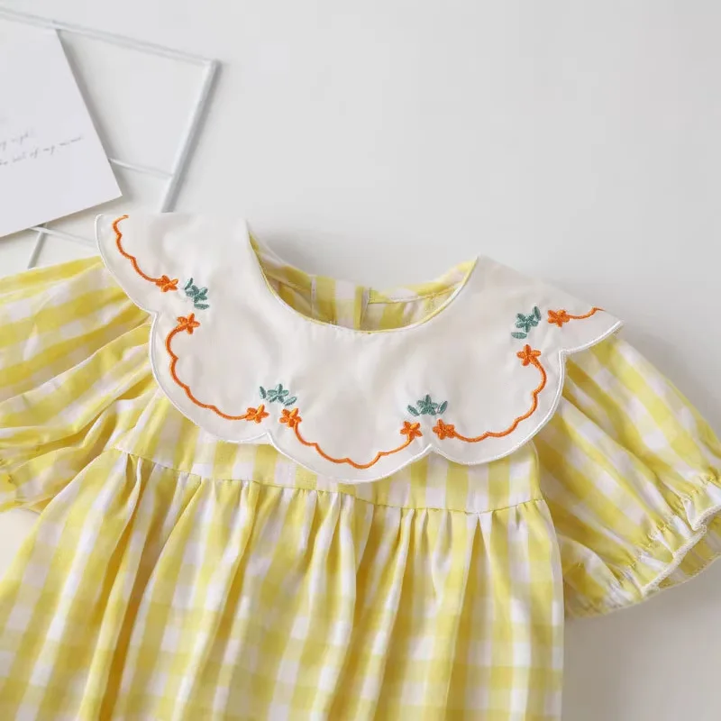 Childrens Clothing Summer New Product Baby Jumpsuit Princess Style Pure Cotton Cute Bag Fart Clothes Baby Triangle Ha Clothes