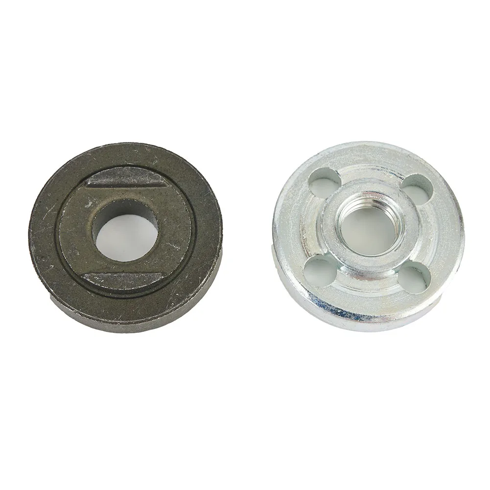 

Гайки фланцевые для угловой шлифовальной машины, черные + серебряные, для 100 типов, набор замковых гаек, Сменный Набор, запасные части, беззубные/зубчатые