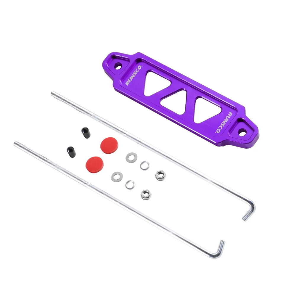 Aluminium Billet Auto Batterie Tie Down Befestigen Halterung Halter Klammer Für Honda Civic ACURA INTEGRA Blau Rot Gold Grün Schwarz 145mm – Detail 7