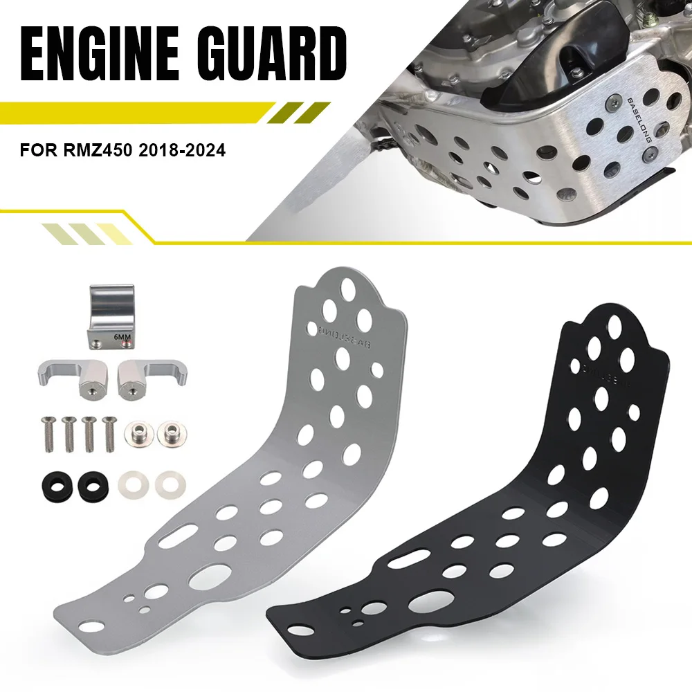

For Suzuki RMZ450 2018-2024 RM-Z450 RMZ 450 RM Z450 Motocross Skid Plate Engine Guard Chassis Under Guard Skid Plate Bash Plate