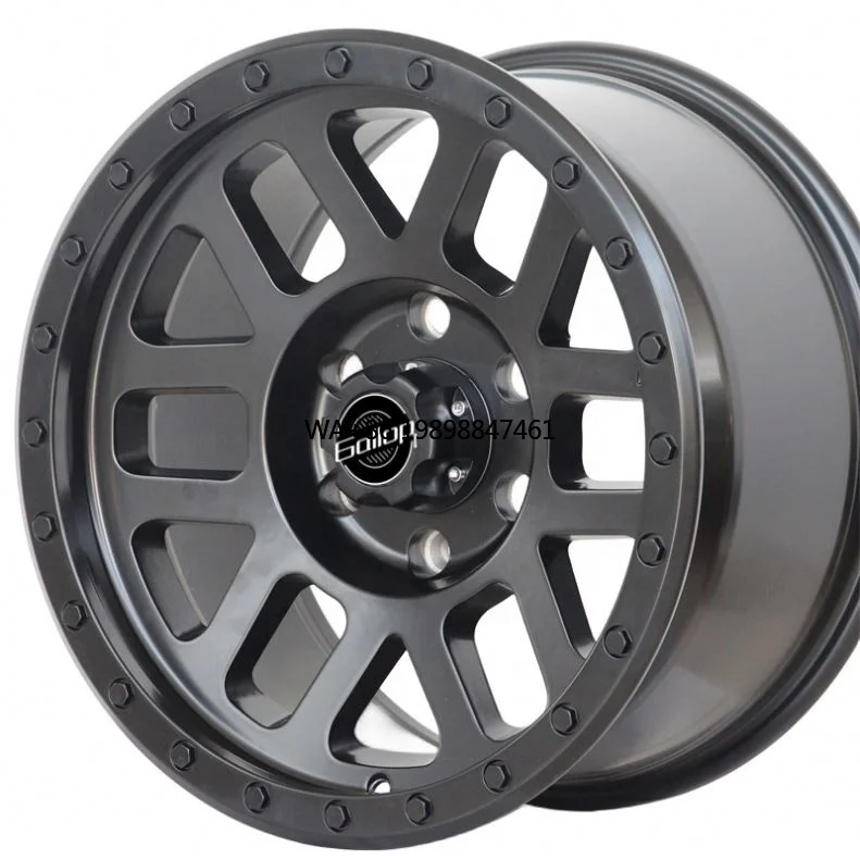 

Gallop GL0302R 17-Inch Aluminum Alloy Off-Road Car Wheels 9.0 ET 0mm PCD5*127 6*135 Black Finish Multi-Spoke High Performance