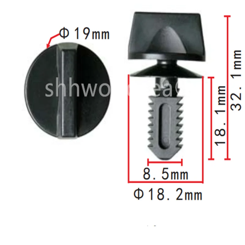 100PCS Auto Clip BOOT TRUNK TRIM LINING CLIPS TWIST TURN LOCK befestigungen Stamm, armaturenbrett, scheinwerfer verschluss für bmw 51711916197