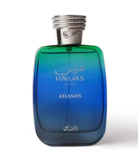 

Hawas Atlantis Fragrance for Men: 3.38 FL OZ EDP, Long-Lasting Oceanic Aroma