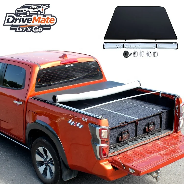 Soft Roll up Low Profile Great Wall Wingle 5 Tonneau Cover for toyota Hilux Single Cab mitsubishi Triton 2024 Truck Bed Cover