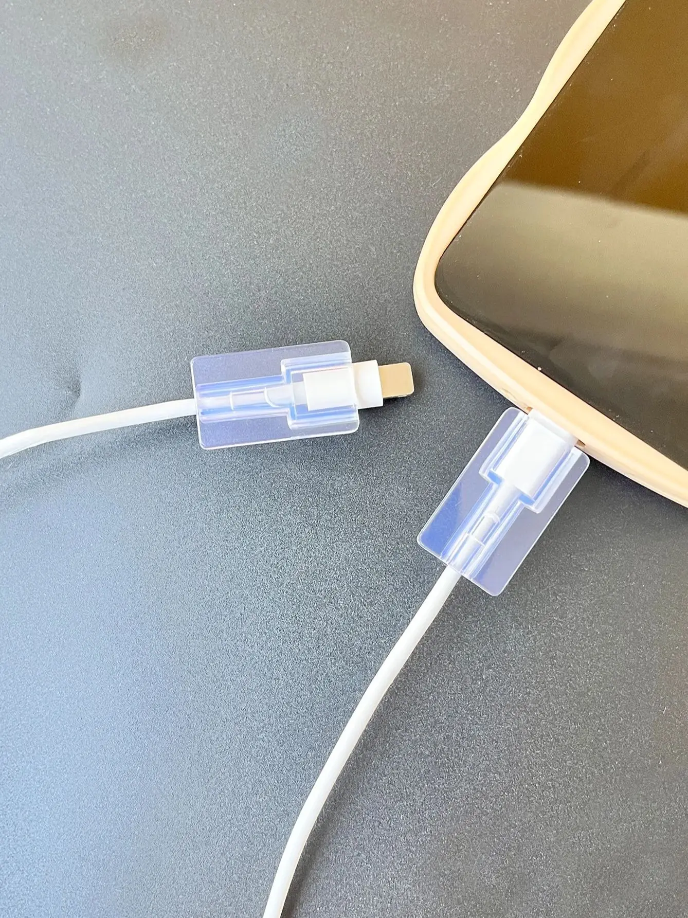 5 stücke Weiche Silikon Ladegerät Kabel Wickler Schnelle Ladekabel Schutzhülle für Apple IPhone Datenkabel Klar Fall Clip – Detail 7