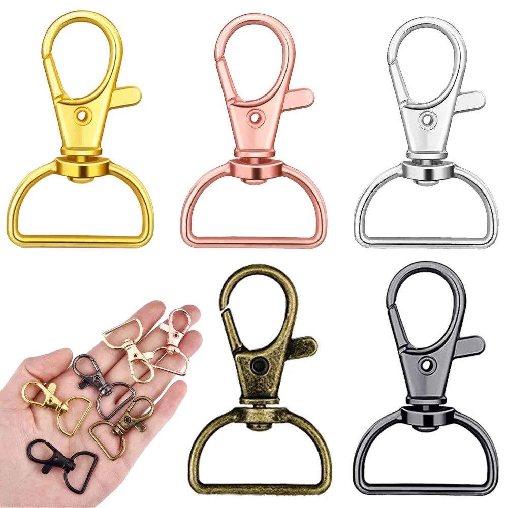 D Ring Strap - ชุด 30 ชิ้น สายคล้องแบบหมุนได้พร้อมห่วง D-Ring สายคล้องพร้อมตะขอสปริง