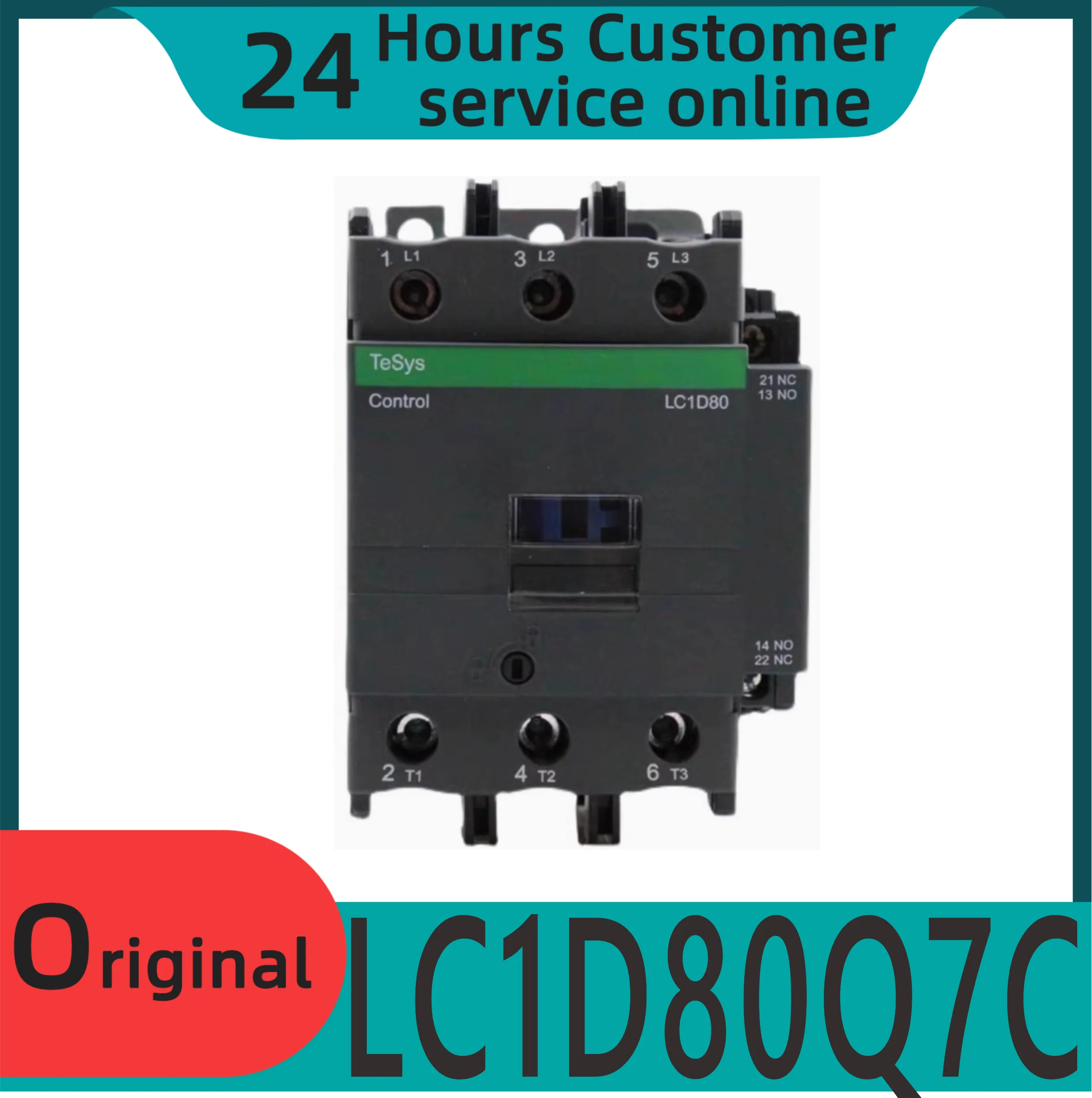 

New original three pole AC contactor LC1D80Q7C 80A AC380V