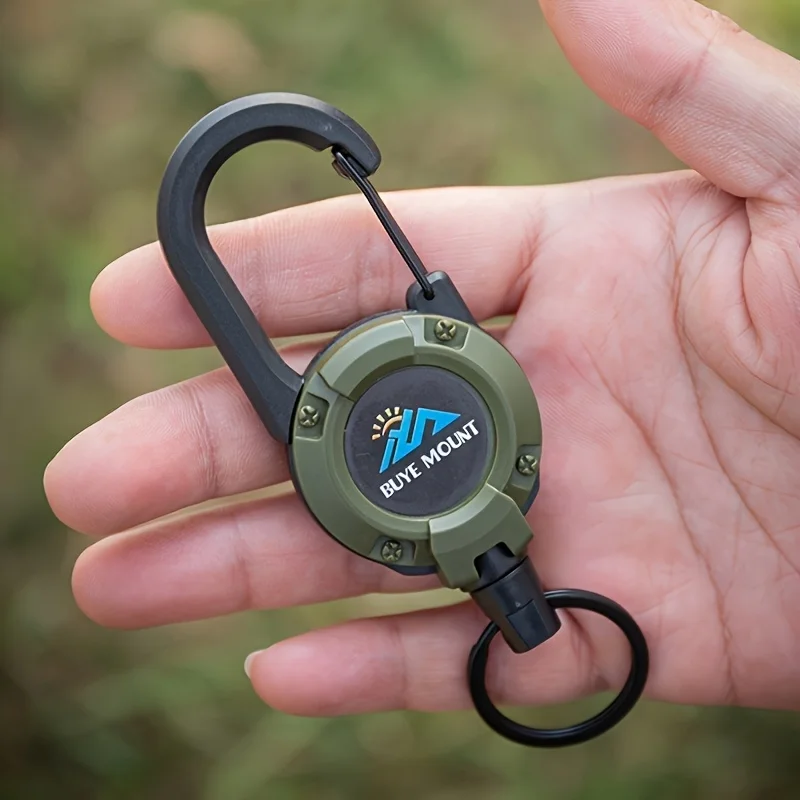 1/2/4/8 قطعة مشبك قابل للسحب في الهواء الطلق - إبزيم سهل السحب - حبل سلك فولاذي - حبل يد مضاد لفقدان الصيد - مشبك تسلق #3