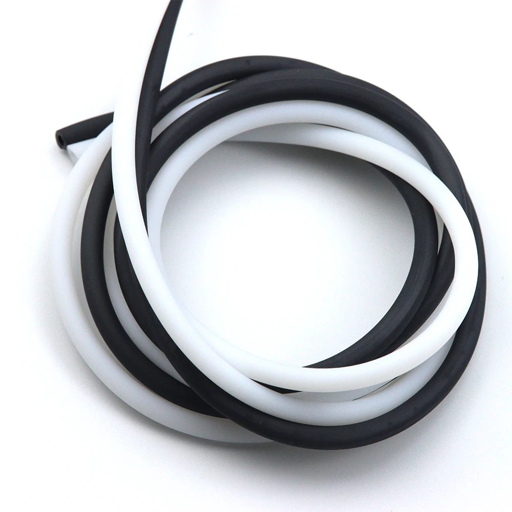 2MM 2M Jewelry Cord Cover Memory Wire Color Silicone Hollow Round Tube Soft Rubber Tubing DIY Jewelry Necklace Making