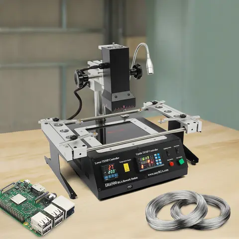 IR6500 BGA Rework Station Infrared Solder Welder System Closed-loop Temperature Control with USB Cable for Welding Repairing