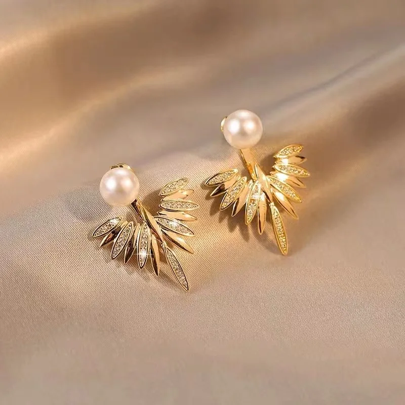 2024 New Crystal Flower Drop Earrings for Women Fashion Jewelry Rhinestones Earrings Gift for Party Best Friend