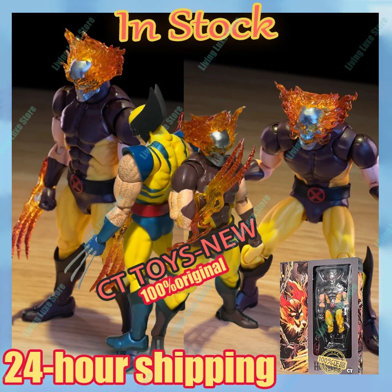 

In Stock Ct Toys Wolverine Hellverine Figures Hot Mafex 096 X-Men Action Figure Anime Figurine Statue Collection Model Kid Gift