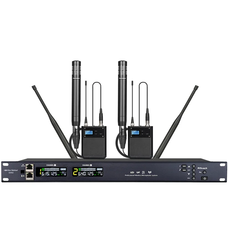 Micrófono inalámbrico de condensador de diafragma pequeño (1 a 8 unidades) para cantata, instrumentos de escenario y voz