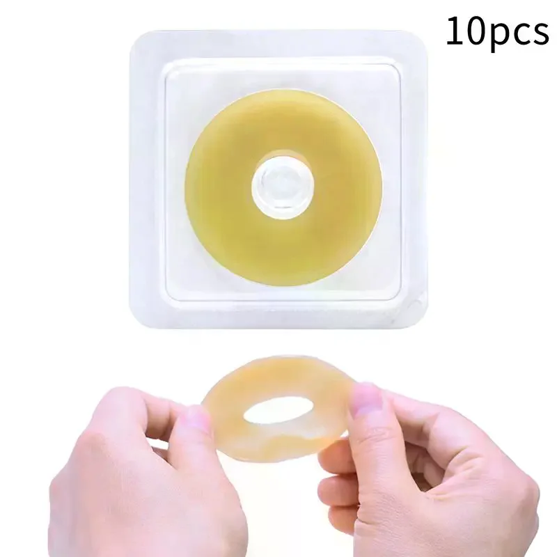 10Pcs Anti-Leakage Ring Colostomy Bag Ostomy Paste Baseplates Stoma Care Products Protect Skin No Irritate Secure Seal
