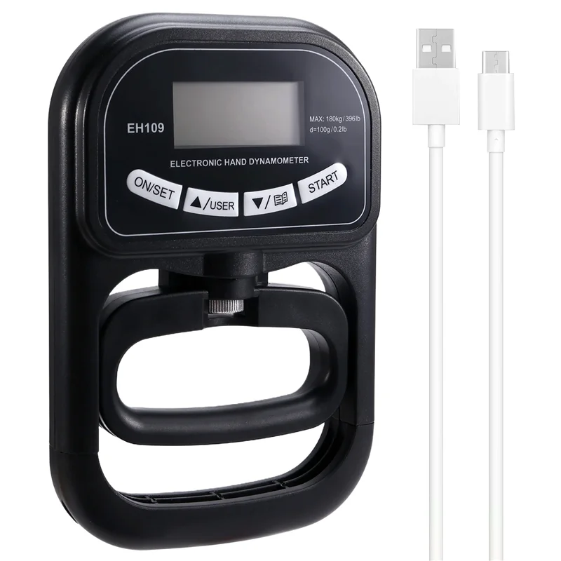 

AT21-5X 265 Lbs / 120Kgs Hand Dynamometer Grip Strength Trainer-Electronic Hand Grip Strength Tester Grip Strengthener