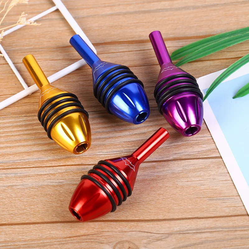 Aluminum Alloy Tattoo Specific Handle Rugby Shaped Traditional Needle Anti Slip Spider Handle  Self-locking Integrated Grip