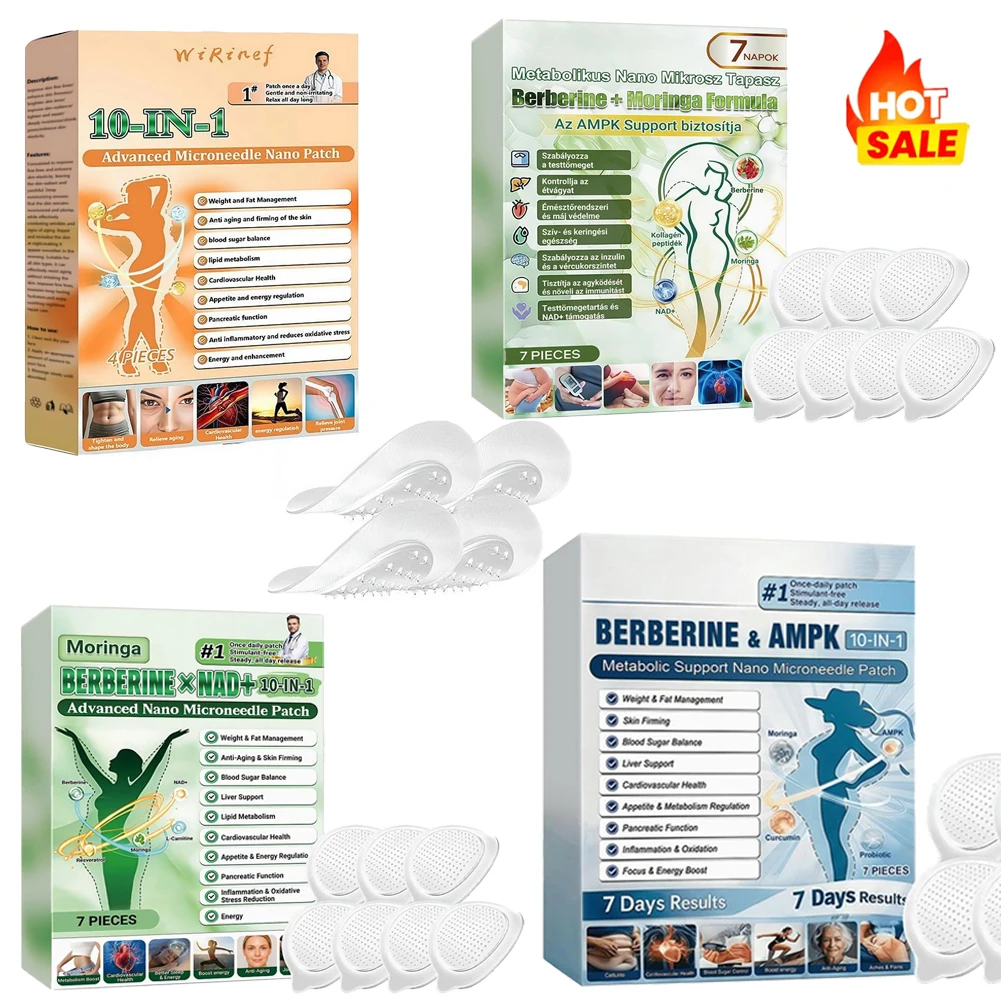 4/7pcs 0.2mm Advanced Nano Microneedle Patch For Body Skin Daily Use Natural Gentle Patches Moisturizing Firming Skin Breathable