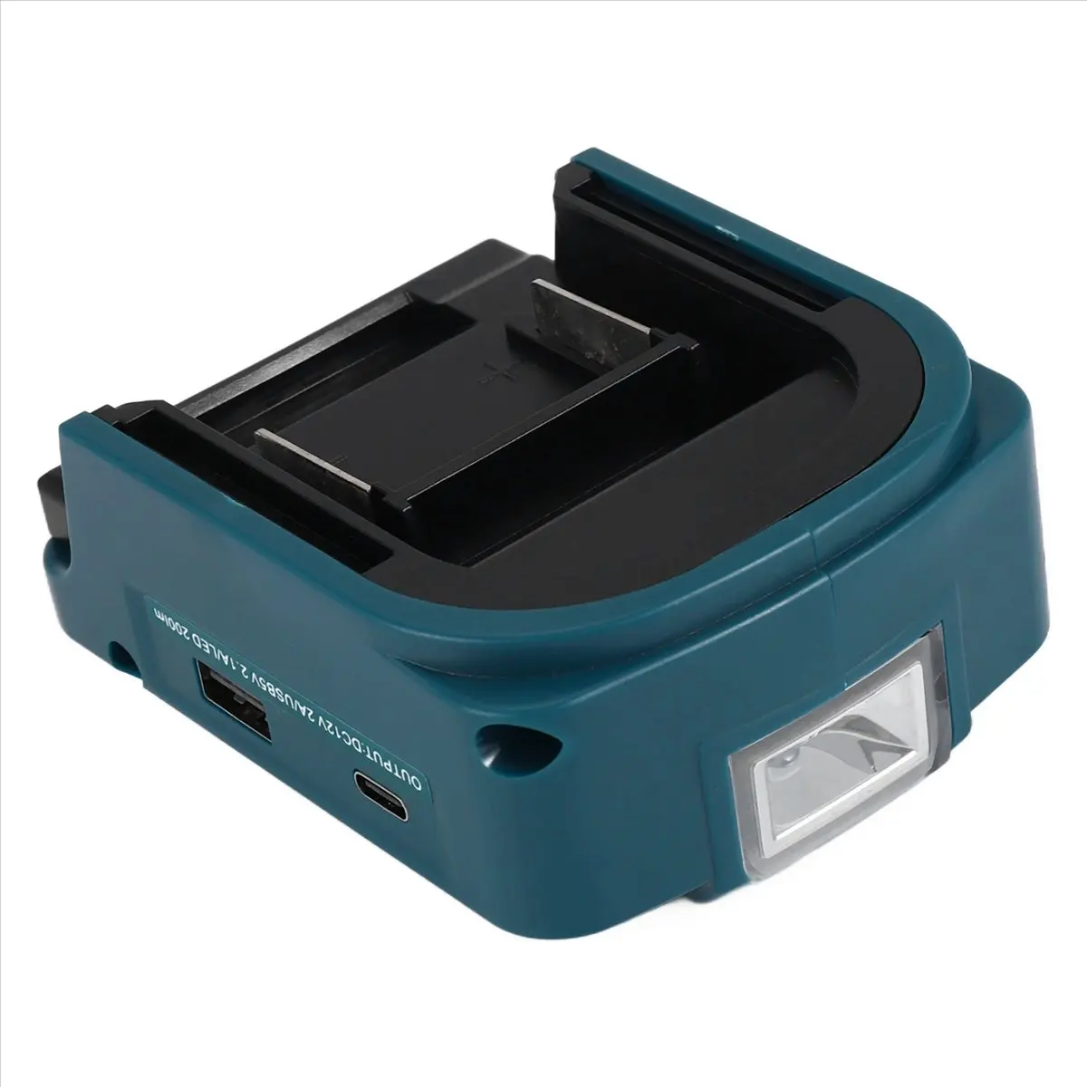 【~ New A88T】For ADP05 14.4V/18V Lion Battery USB/Type-C Converter Port with LED Light Spotlight Outdoor Light for