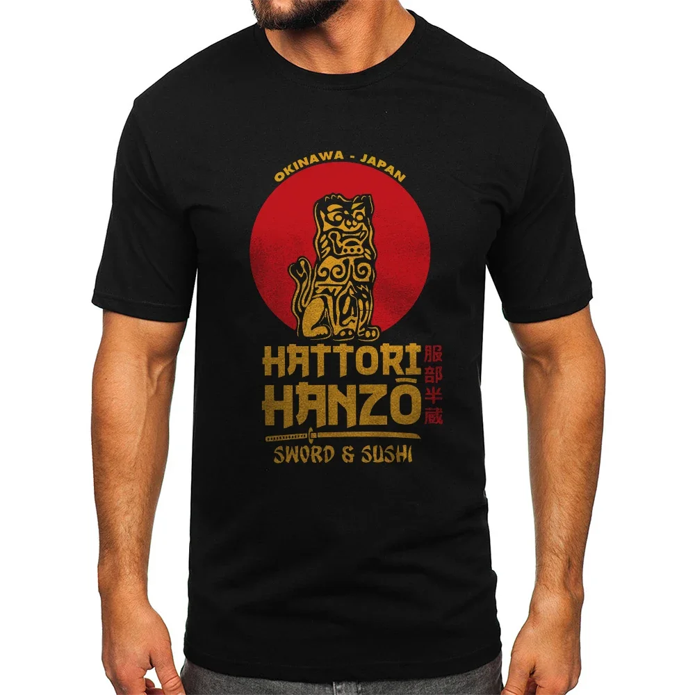 2026New Men's Hattori Hanzo Printed T-shirt 100% Cotton Harajuku Classic Tees for Men Women Casual Shirt Tops Wear Y2K