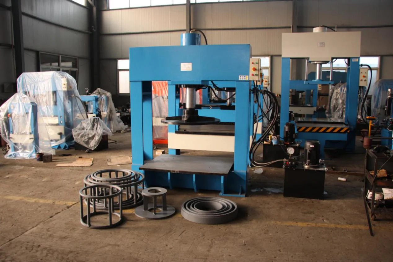 Portable Manual Hydraulic Press Machine for Stable Forging - 50 Ton to 200 Ton Capacity - Durable Metal Construction
