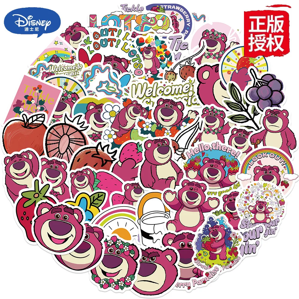 10/30/50PCS Disney Story Cute Lotso Huggin Bear Cartoon Stickers Skateboard Car Fridge  Guitar Phone Laptop Waterproof Kids Toy