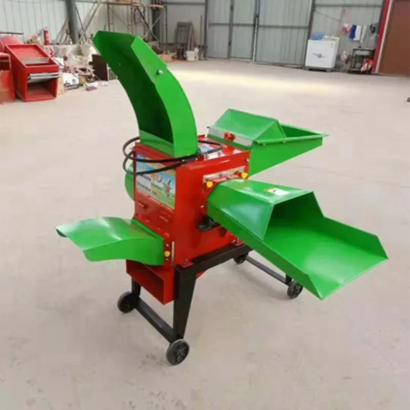 Small Livestock Farm Multi-functional Silage Feed Cutting Grinder Chopper Straw Chaff  Corn Grinding Cutter And Hammer Mill