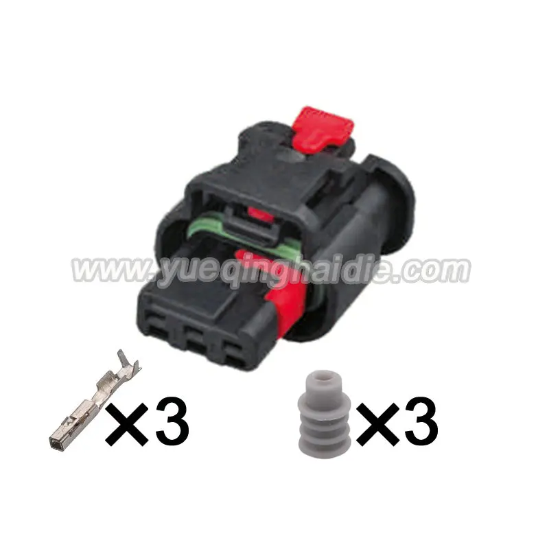 3 Pin male female Auto Reversing Radar Connector Parking sensor plug 1488991-5/872-658-501 for ford Land Rover Socket