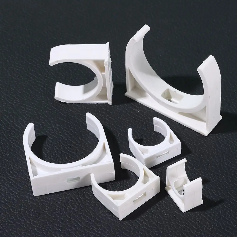 10Pcs Garden Irrigation Pipe Clamp Aquarium Fish Tank Watering Adapter Water Tube Holder Fixed Snap Fittings 16/20/25/32/40/50mm