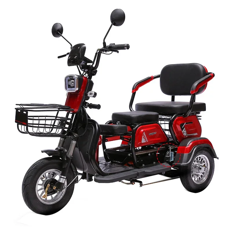 Low speed safety disabled 3 wheel motorcycle other motorized tricycles with OEM/ODM triciclo fat tire electric tricycles