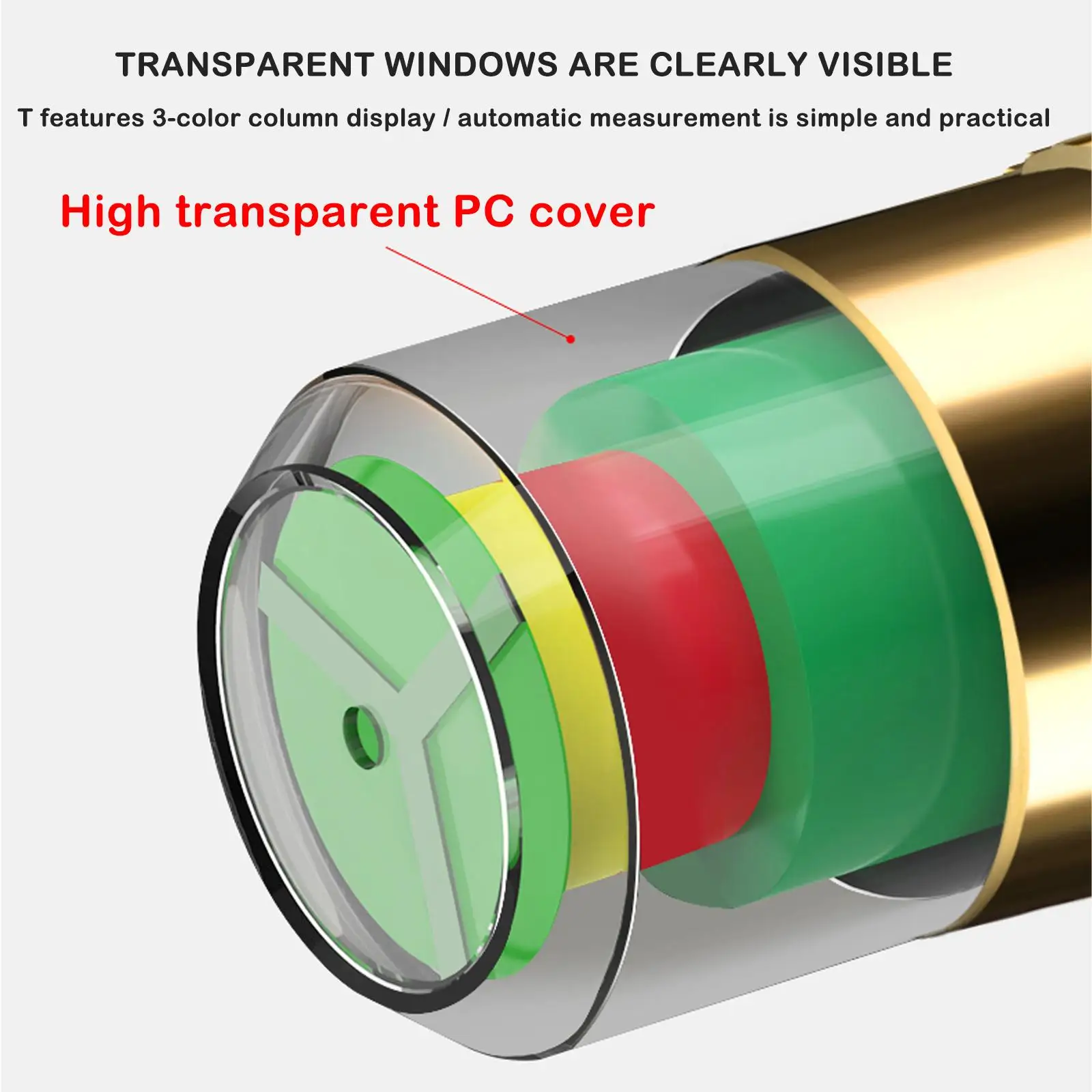 4 قطعة/الوحدة 2.4 بار سيارة نظام مراقبة ضغط الإطارات قياس غطاء الاستشعار مؤشر مكافحة سرقة تنبيه قياس ضغط الهواء #4