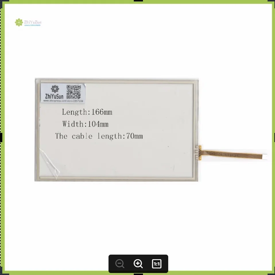 ZhiYuSun KDT-3776  7Inch 166mm*104mm  4Wire Resistive TouchScreen Panel Digitizer  this is compatible  166*104