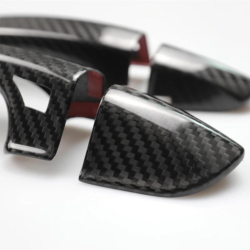 Carbon Fiber Door Handle Cover Trims For  d Mustang Accessories GT350 GT Coupe Car Exterior Product Suppliers Auto Parts