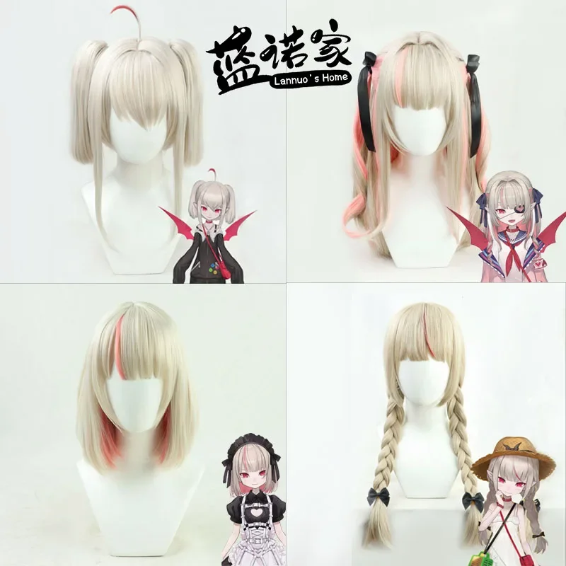 

Виртуальный YouTuber VTuber Makaino Ririmu, аниме, парики для косплея, термостойкие синтетические волосы + шапочка для парика