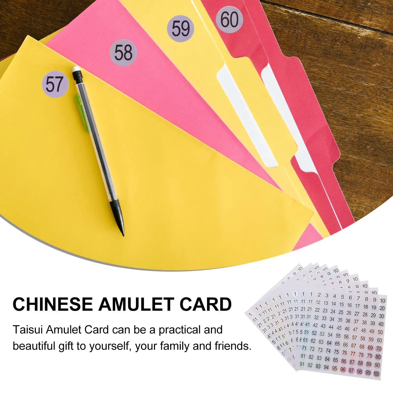 10 Sheets Digital Stickers Numbers Labels for -100 Sign Small Water Proof