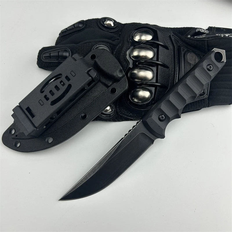 

Нож с фиксированным клинком G10 для активного отдыха, практичный для альпинизма, треккинга, барбекю, охоты, рыбалки, портативный универсальный инструмент