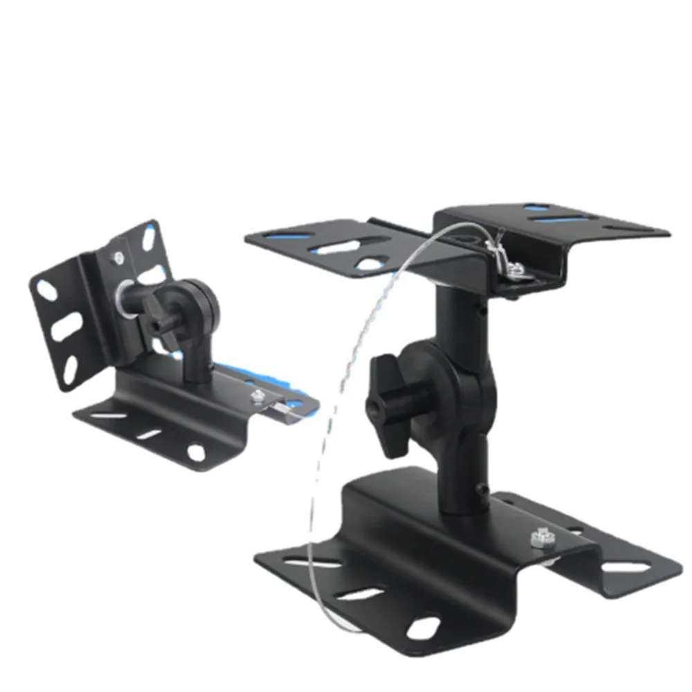 두꺼운 강판 2Pcs KTV 스피커 장착 브래킷 기어 유형 카드 팩 오디오 행거 홀더 벽 스탠드 스피커 액세서리