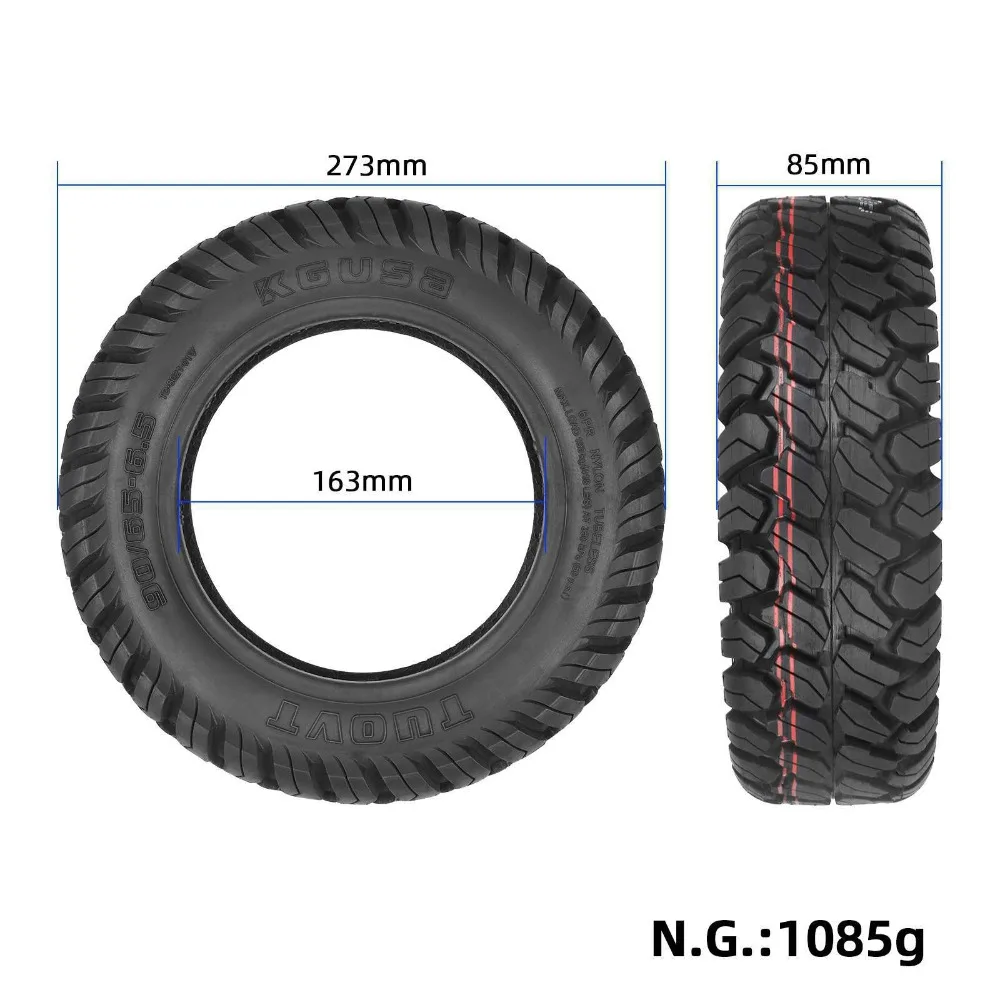 90/65-6.5 Off-road Vacuum Tire for KuKirin /Dualtr/Zero/Speedual Series E-Scooter 11 Inch