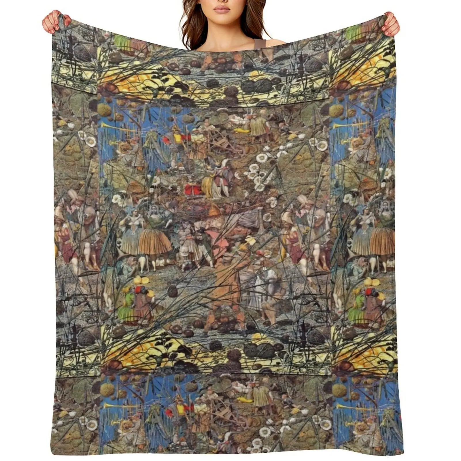 

The Fairy Feller's Master Stroke - Richard Dadd victorian classic painting Throw Blanket Heavy Travel Blankets