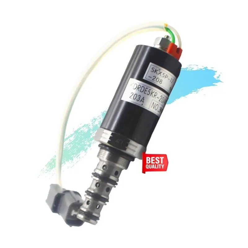 

SK200-3 SK200-2 SK200-5 EXcavator Hydraulic Pump Main Solenoid Valve YN35V00004F1 KDRDE5K-20/30C12A-111 SKX5P-17-212A