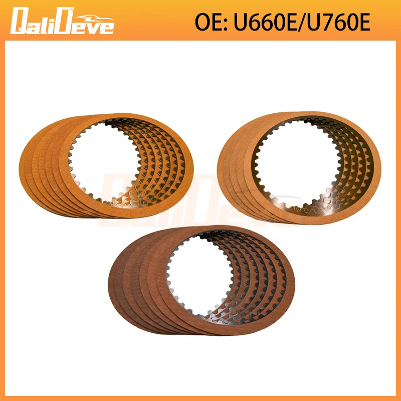 Juego de 20 Discos de Fricción para Embrague de Transmisión Automática U660E U760E, U660 U760 para Lexus, para Toyota Camry Venza, Accesorios para Automóviles
